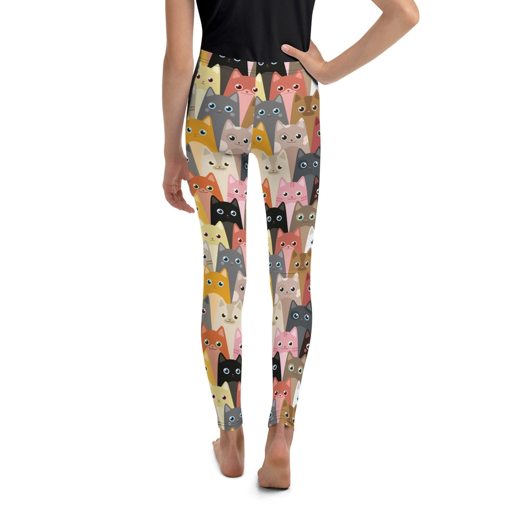Cartoon Cats Youth Leggings