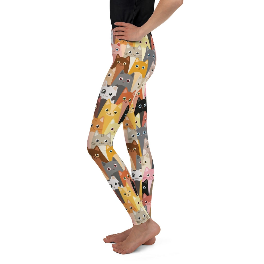Cartoon Cats Youth Leggings