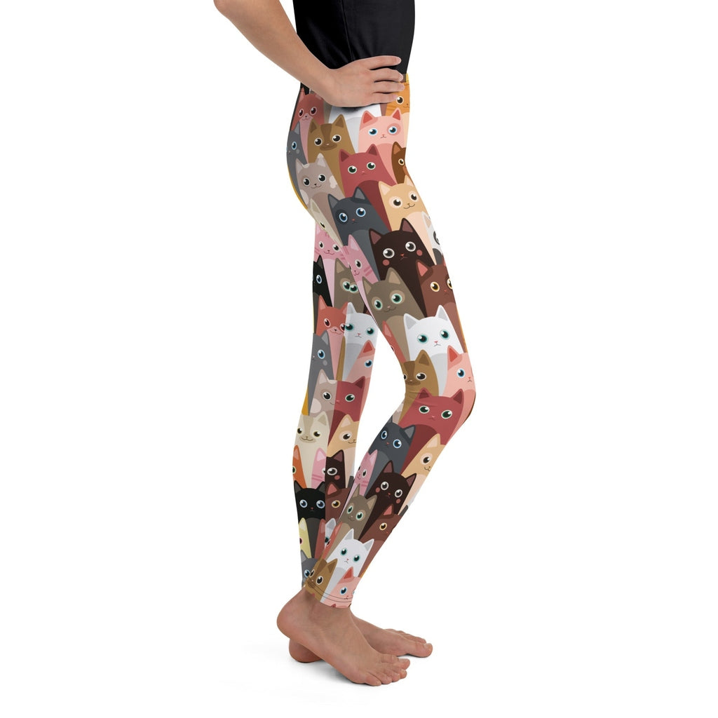 Cartoon Cats Youth Leggings