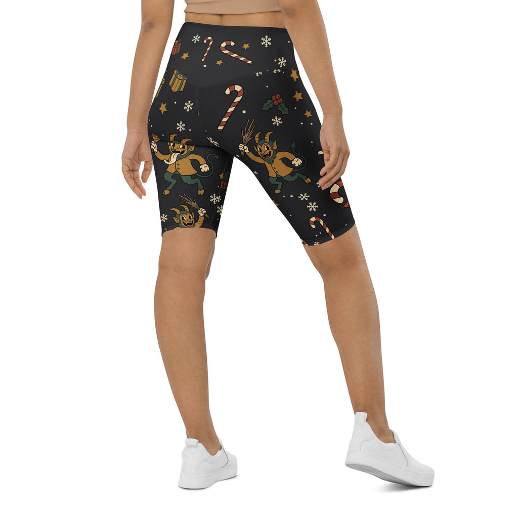 Cartoon Krampus Biker Shorts