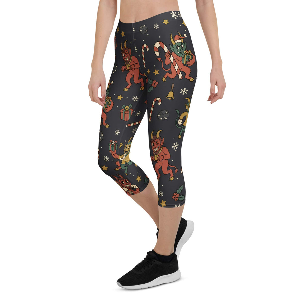 Cartoon Krampus Capris