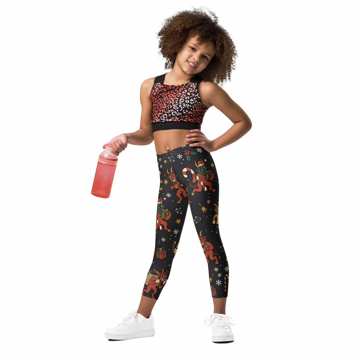 Cartoon Krampus Kid's Leggings