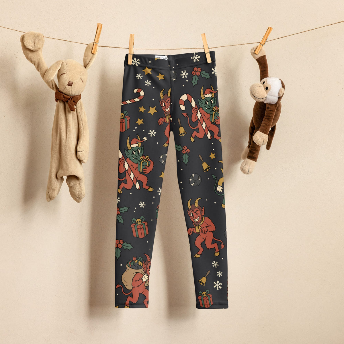 Cartoon Krampus Kid's Leggings