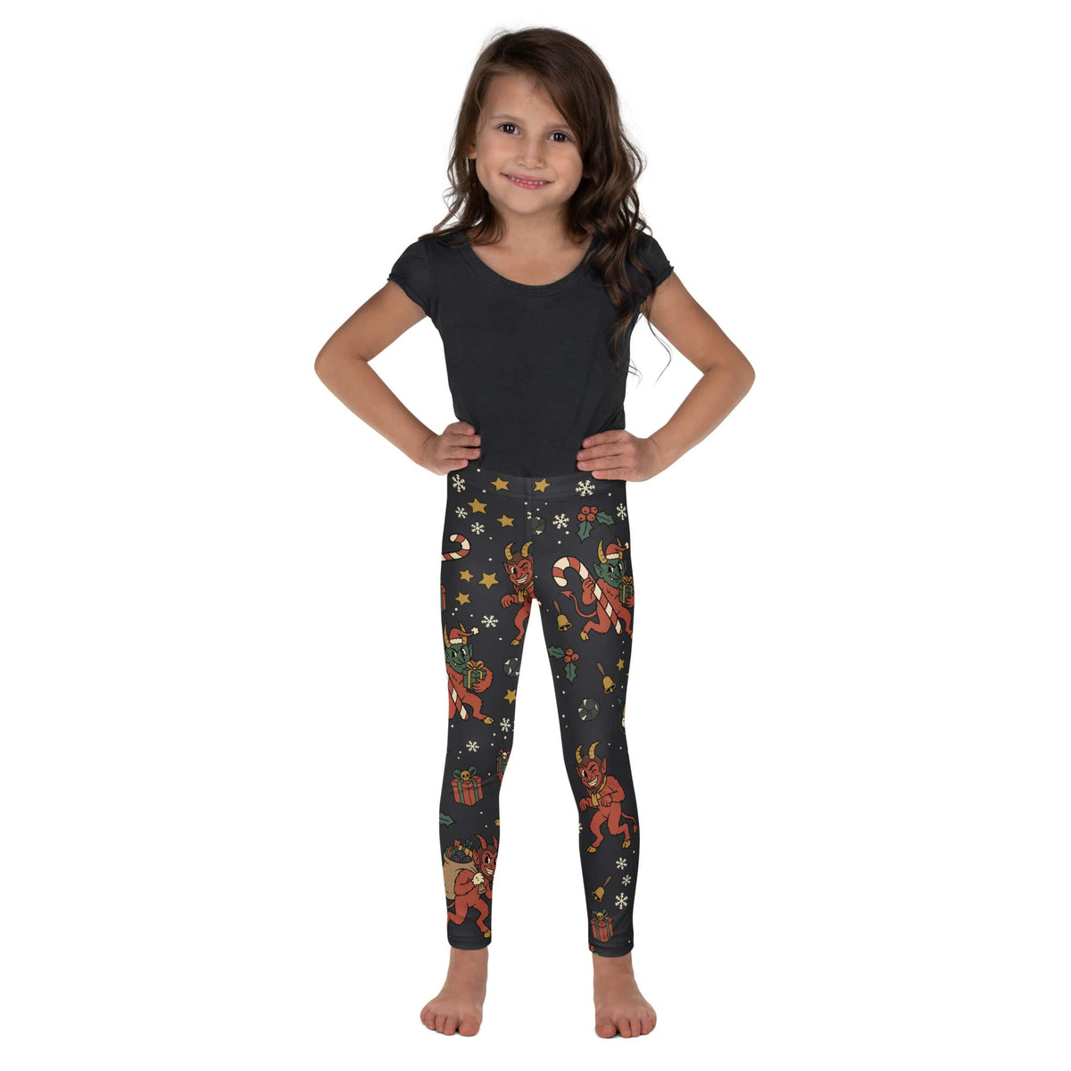 Cartoon Krampus Kid's Leggings