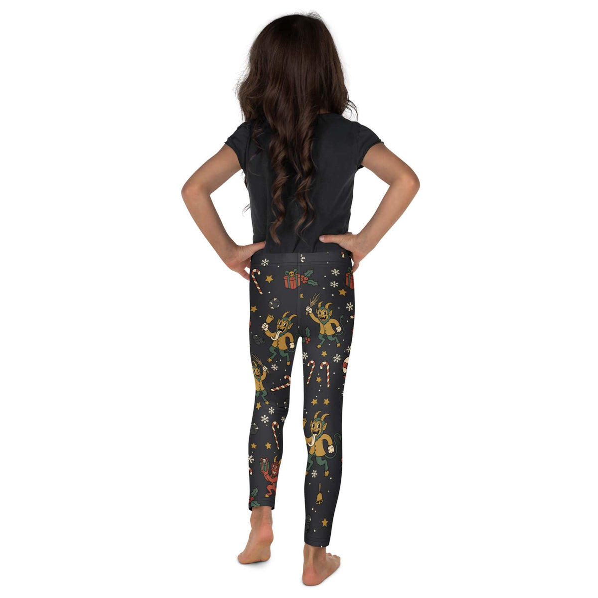 Cartoon Krampus Kid's Leggings