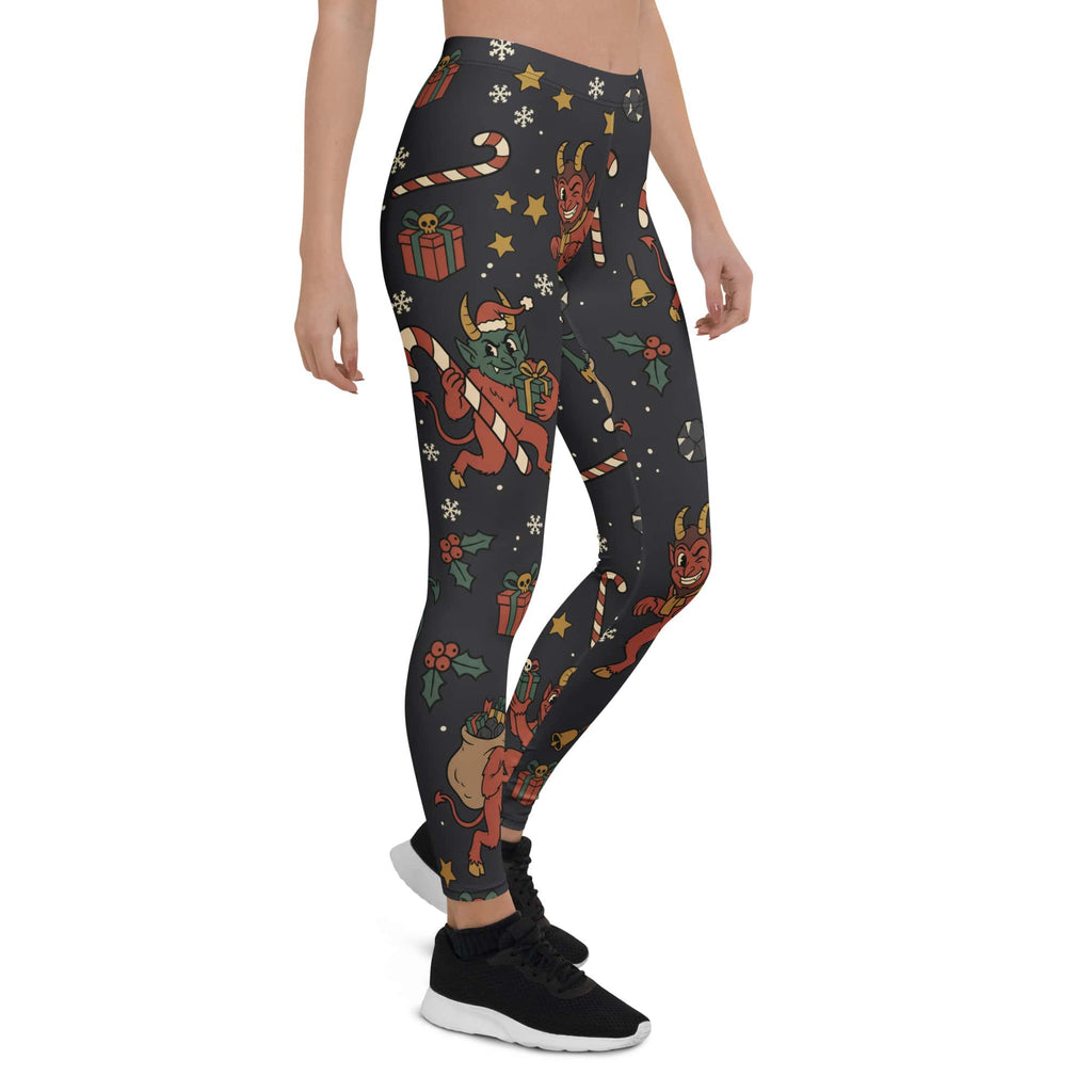 Cartoon Krampus Leggings