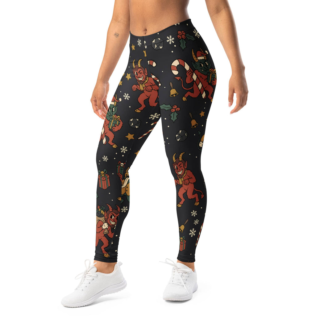 Cartoon Krampus Leggings