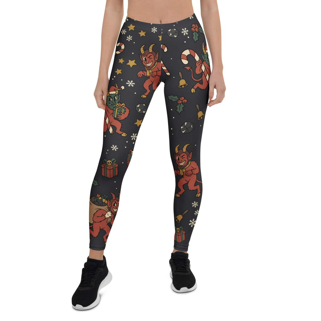 Cartoon Krampus Leggings