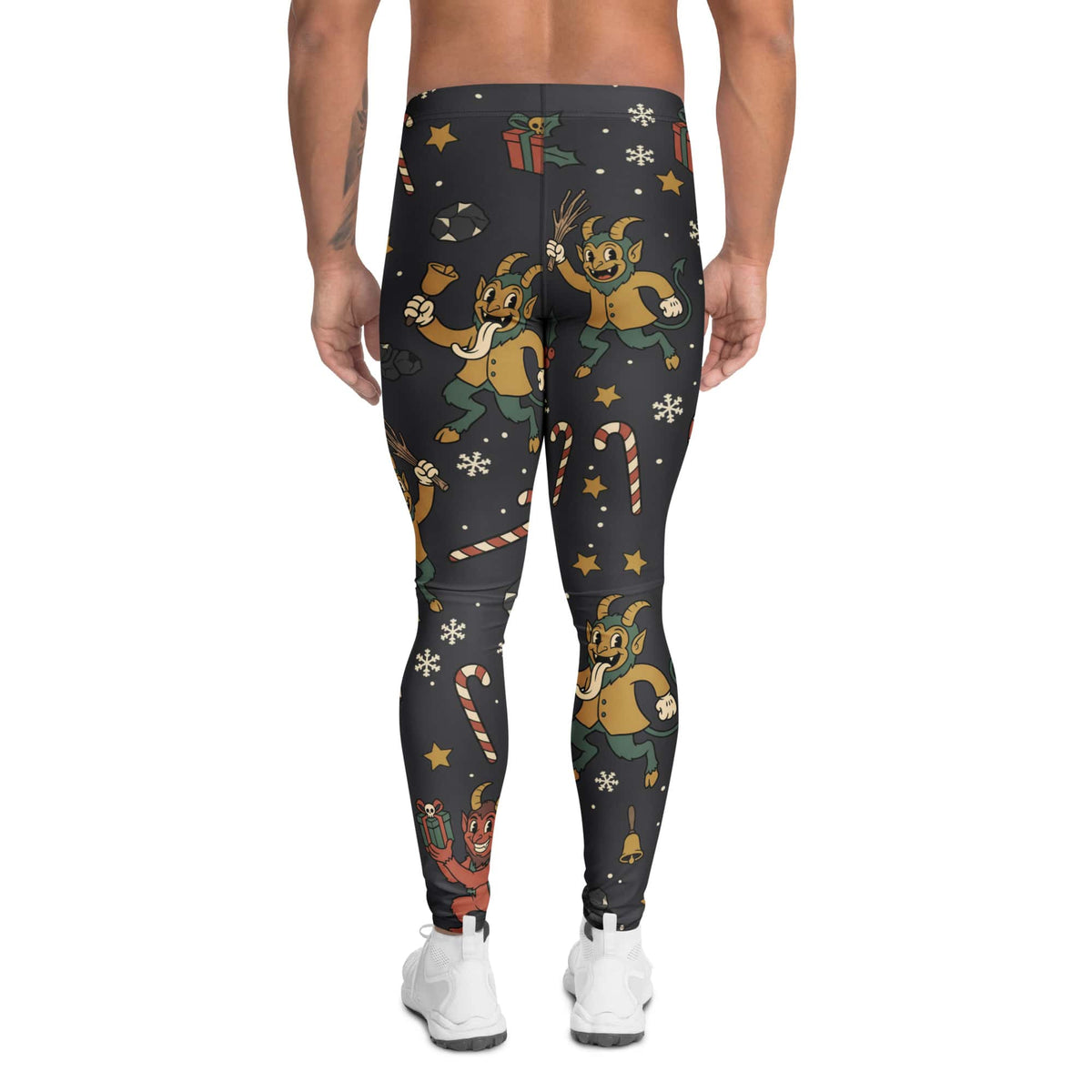 Cartoon Krampus Men's Leggings