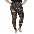 Cartoon Krampus Plus Size Leggings