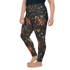 Cartoon Krampus Plus Size Leggings