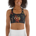 Cartoon Krampus Sports Bra