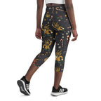 Cartoon Krampus Yoga Capris