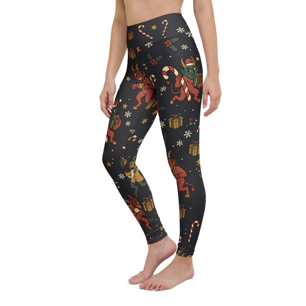 Cartoon Krampus Yoga Leggings