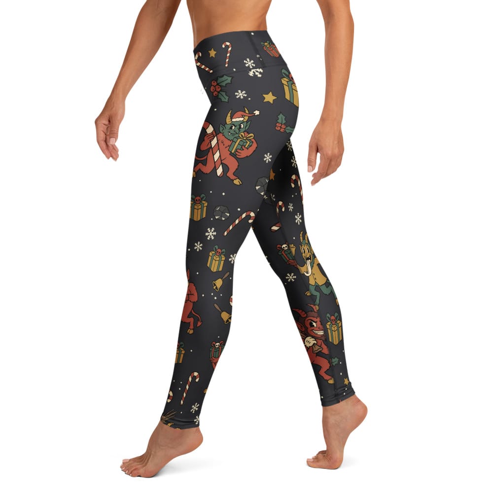 Cartoon Krampus Yoga Leggings
