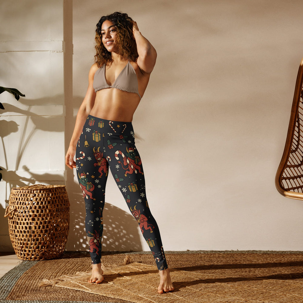 Cartoon Krampus Yoga Leggings