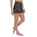 Cartoon Krampus Yoga Shorts