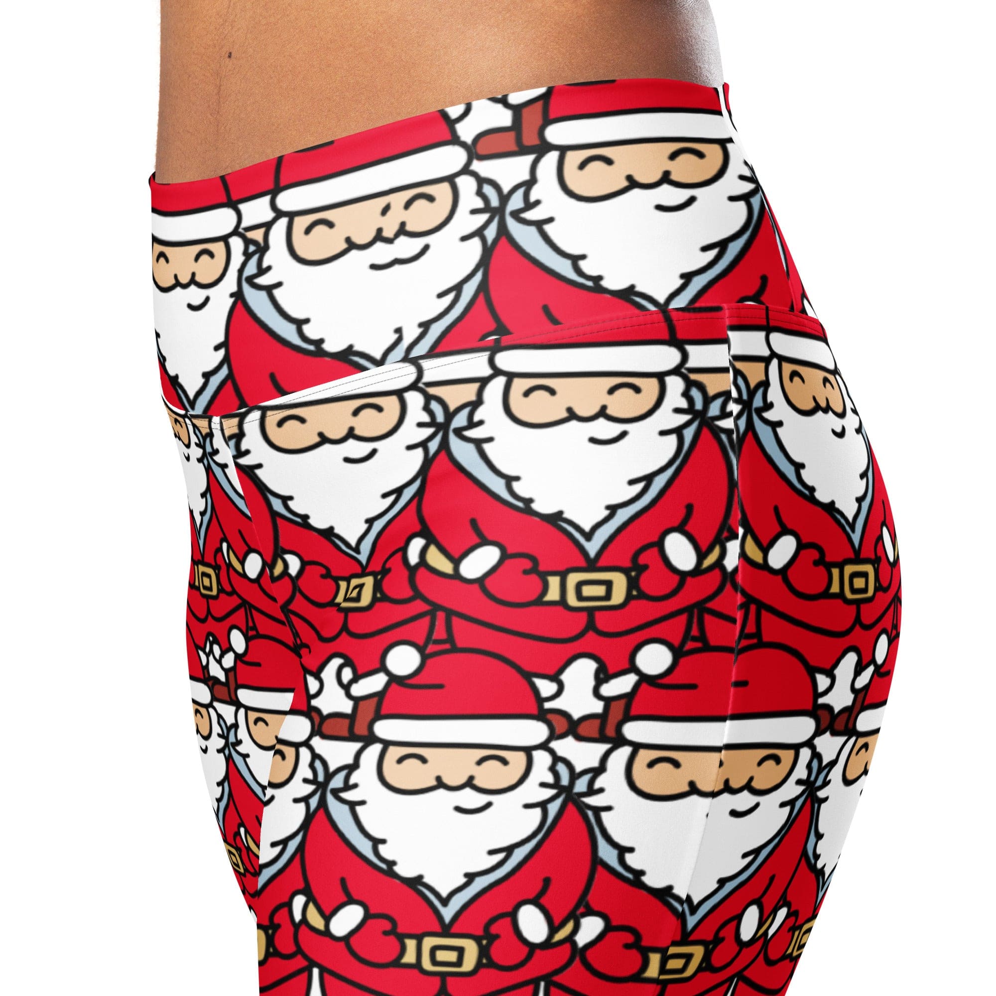 Cartoon Santa Flare Leggings