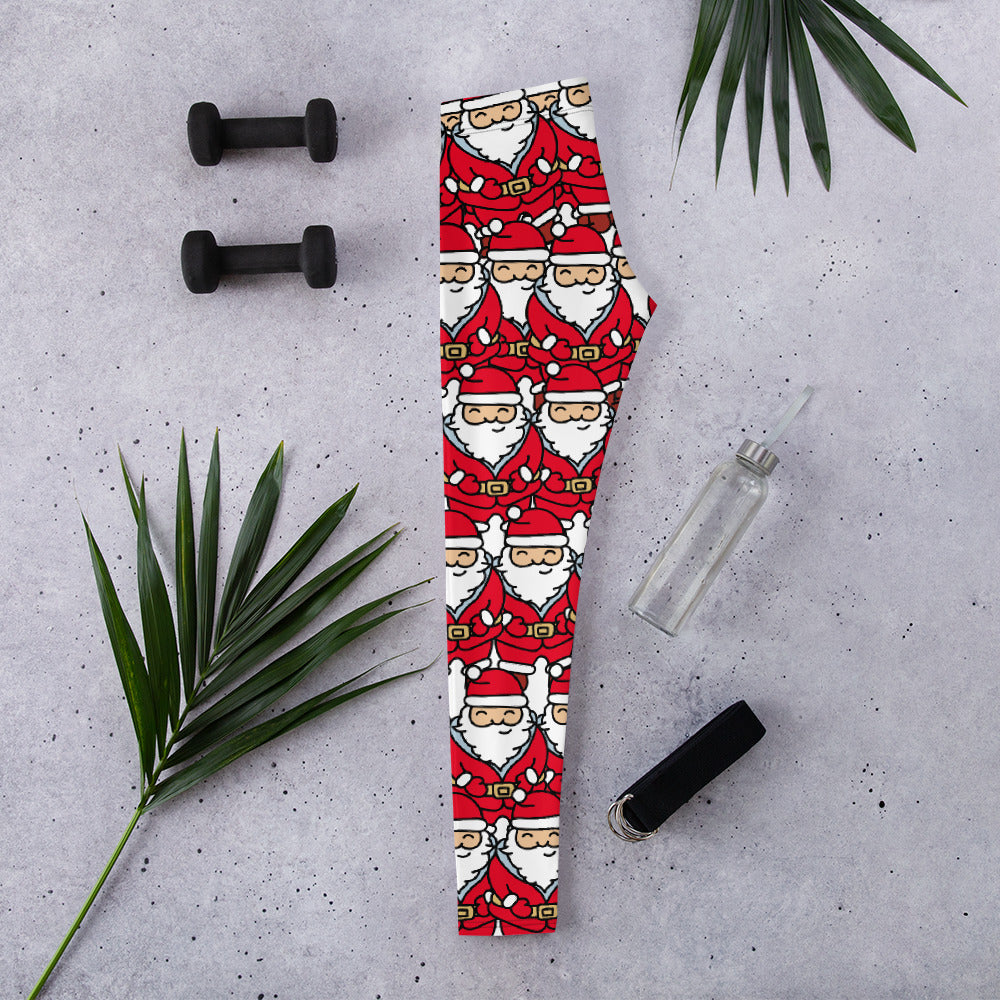 Cartoon Santa Leggings