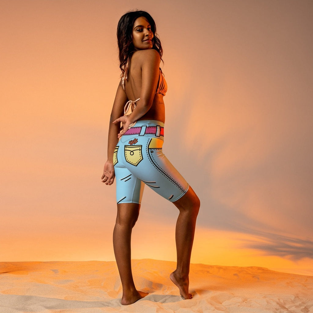 Cartoonized Biker Shorts