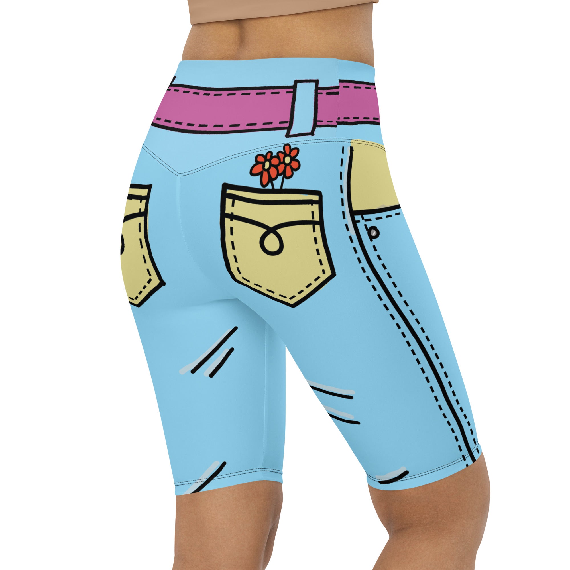 Cartoonized Biker Shorts