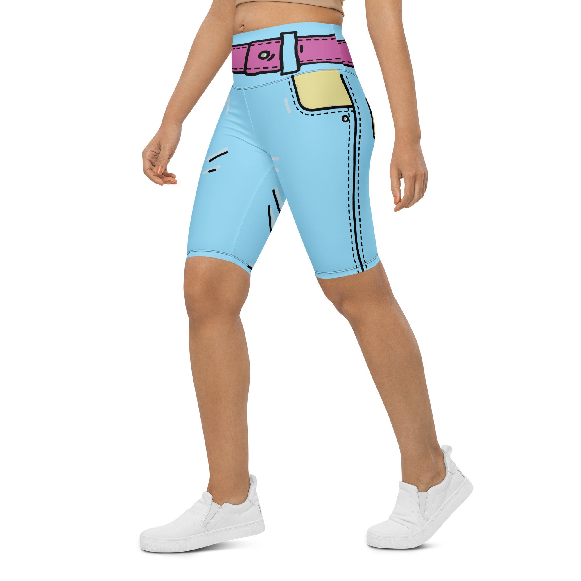 Cartoonized Biker Shorts