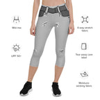 Cartoonized Monochrome Capris