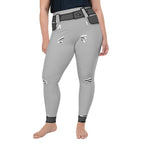 Cartoonized Monochrome Plus Size Leggings