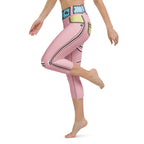 Cartoonized Pink Yoga Capris