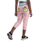 Cartoonized Pink Yoga Capris