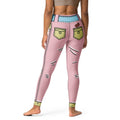 Cartoonized Pink Yoga Leggings