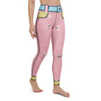 Cartoonized Pink Yoga Leggings