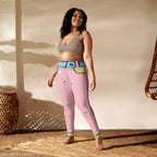 Cartoonized Pink Yoga Leggings