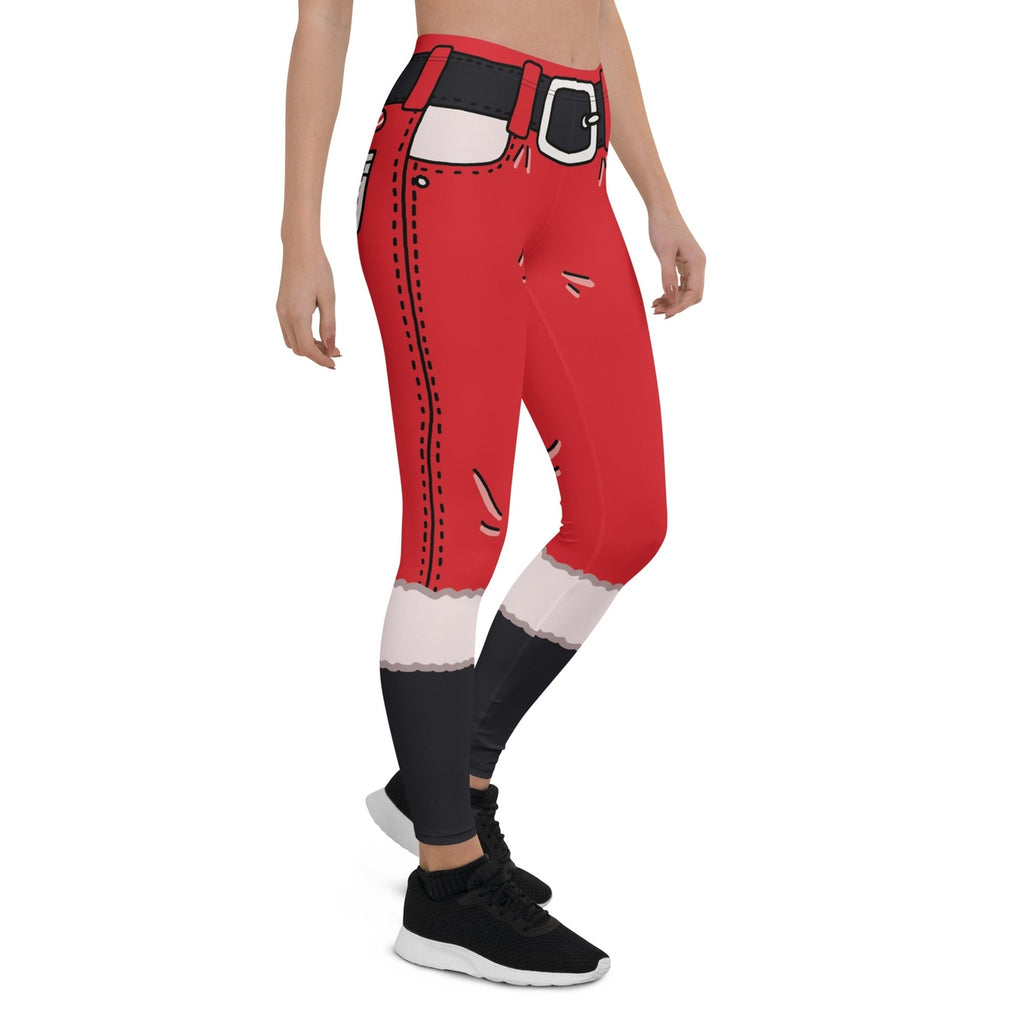 Cartoonized Santa Outfit Leggings