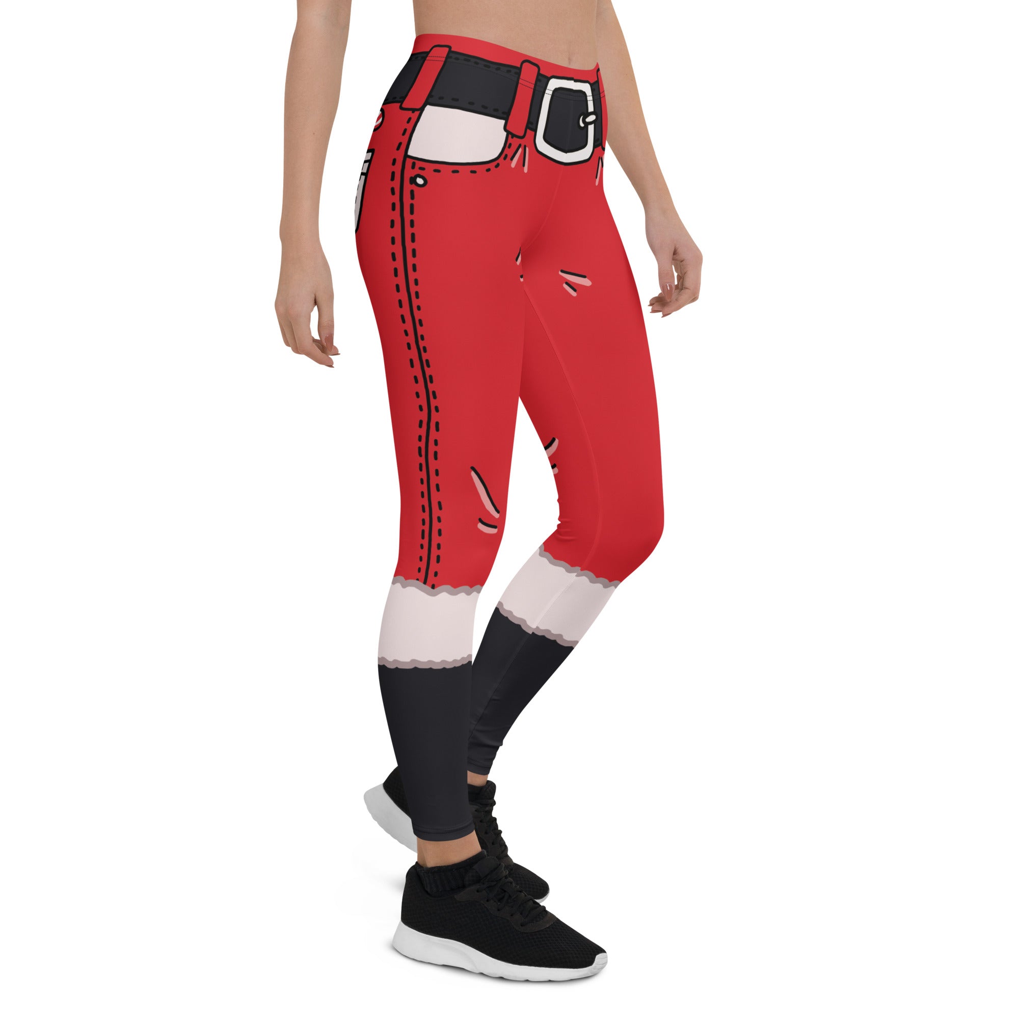 Cartoonized Santa Outfit Leggings