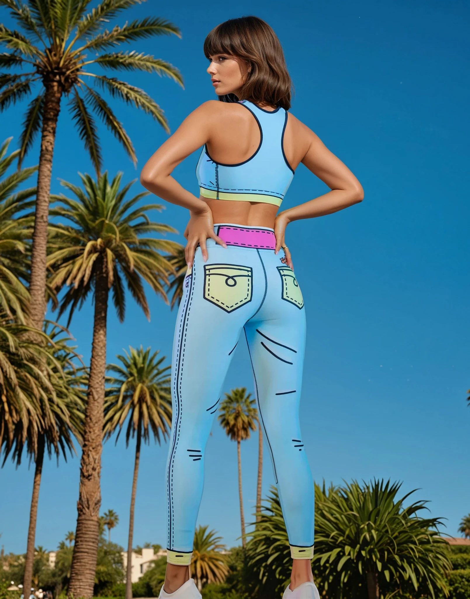 Cartoonized Yoga Leggings