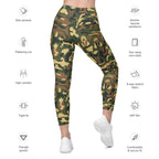 Cat Camo Leggings With Pockets