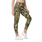 Cat Camo Leggings With Pockets