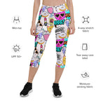 Cat Pop Art  Capris