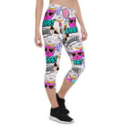 Cat Pop Art  Capris