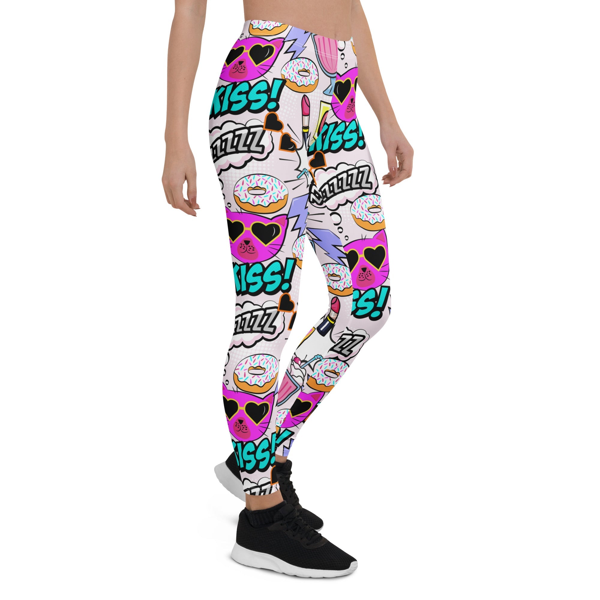 Cat Pop Art  Leggings