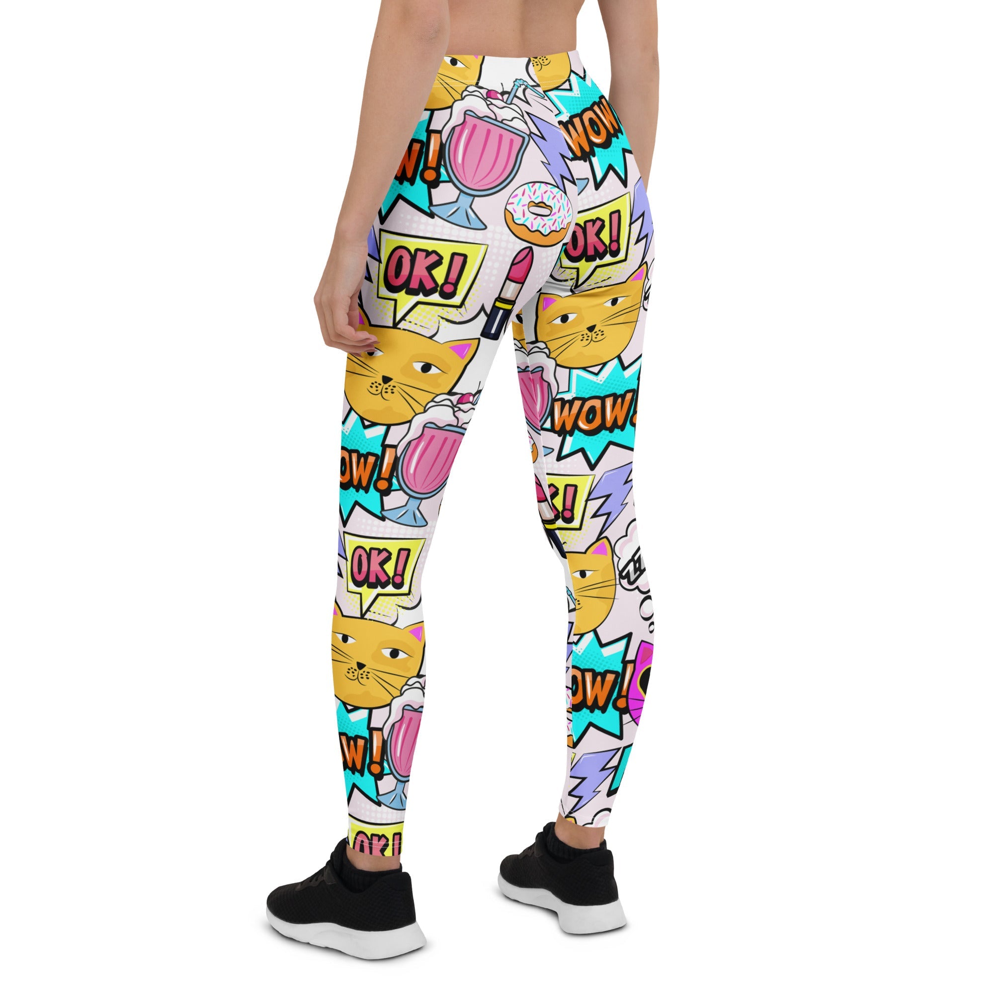Cat Pop Art  Leggings