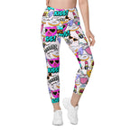 Cat Pop Art Leggings With Pockets