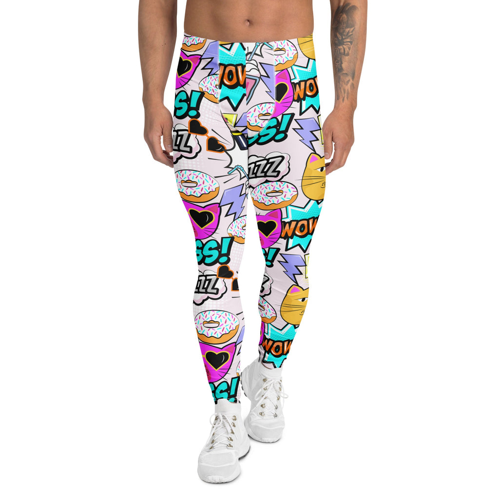 Cat Pop Art  Men's Leggings