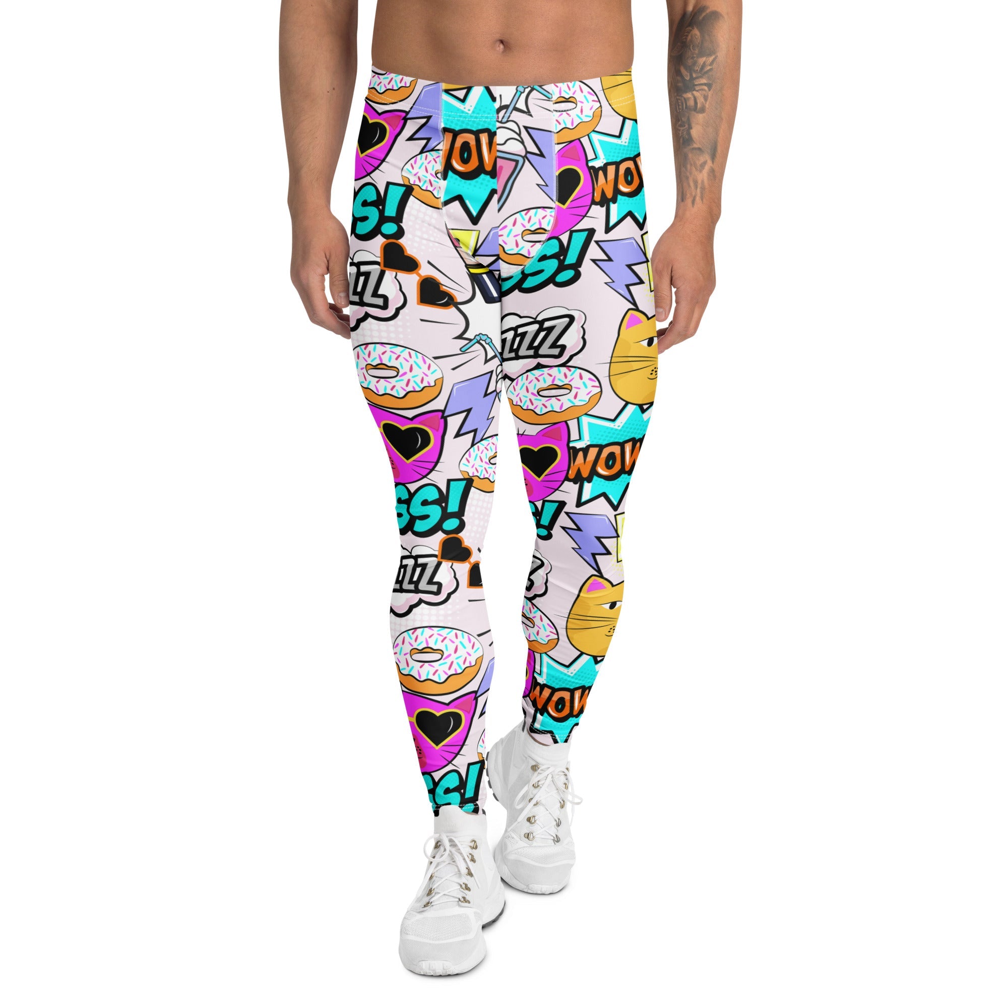 Cat Pop Art  Men's Leggings