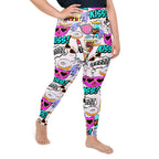 Cat Pop Art  Plus Size Leggings