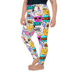 Cat Pop Art  Plus Size Leggings