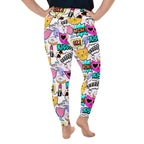 Cat Pop Art  Plus Size Leggings