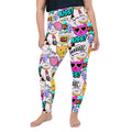 Cat Pop Art  Plus Size Leggings