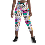 Cat Pop Art  Yoga Capris